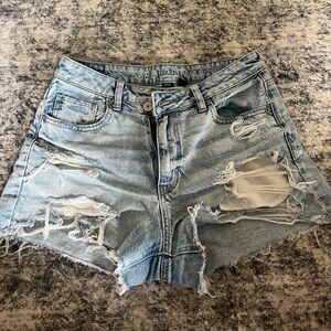 Distressed American Eagle Jean Shorts